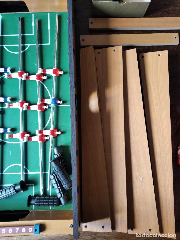 Juegos de mesa: FUTBOLIN DE MADERA GRANDE 72x38CM. - COMPLETO - Foto 3