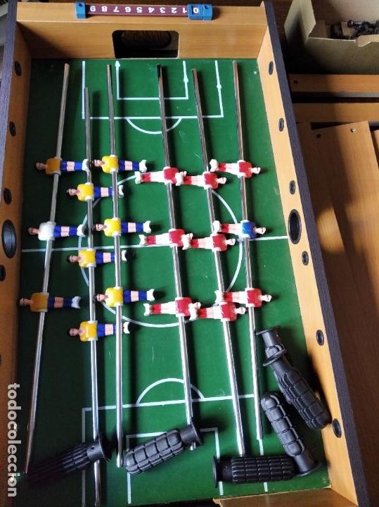 Juegos de mesa: FUTBOLIN DE MADERA GRANDE 72x38CM. - COMPLETO - Foto 5