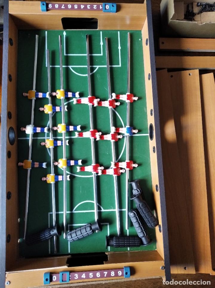 Juegos de mesa: FUTBOLIN DE MADERA GRANDE 72x38CM. - COMPLETO - Foto 1