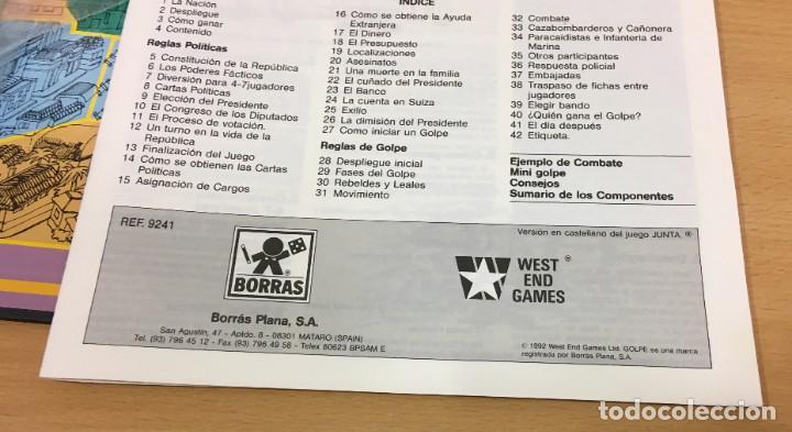 Juegos de mesa: JUEGO DE MESA DE BORR&Aacute;S - GOLPE (1992) - INTRIGA, PODER Y REVOLUCI&Oacute;N - VERSI&Oacute;N CASTELLANA DEL JUNTA - Foto 9