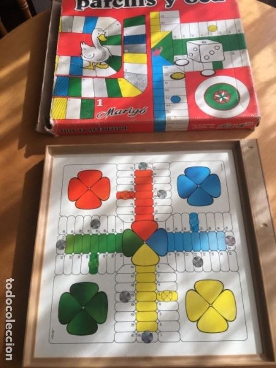 Juegos de mesa: Antiguo parch&iacute;s y oca Marig&oacute; - Foto 1