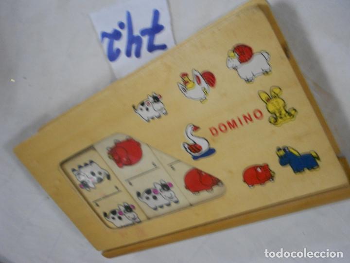 Juegos de mesa: ANTIGUO DOMINO INFANTIL DE MADERA - Foto 2