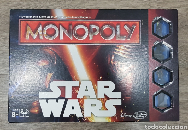 Juegos de mesa: MONOPOLY STAR WARS DISNEY & HASBRO COMPLETO - Foto 9