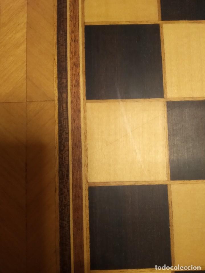 Juegos de mesa: Gran tablero de ajedrez de marqueter&iacute;a. - Foto 10