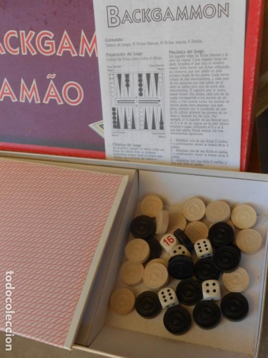 Juegos de mesa: ANTIGUO JUEGO DE MESA - BACKGAMMON - Foto 4