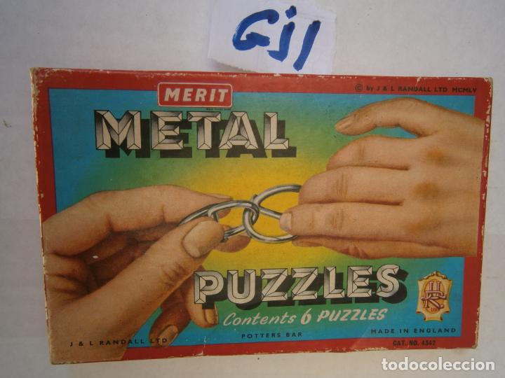 Juegos de mesa: ANTIGUO PUZZLE METAL EN SU CAJA - Foto 1