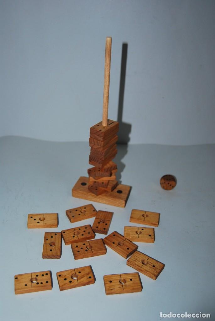 Juegos de mesa: ORIGINAL DOMIN&Oacute; DE MADERA - COMPLETO - Foto 2