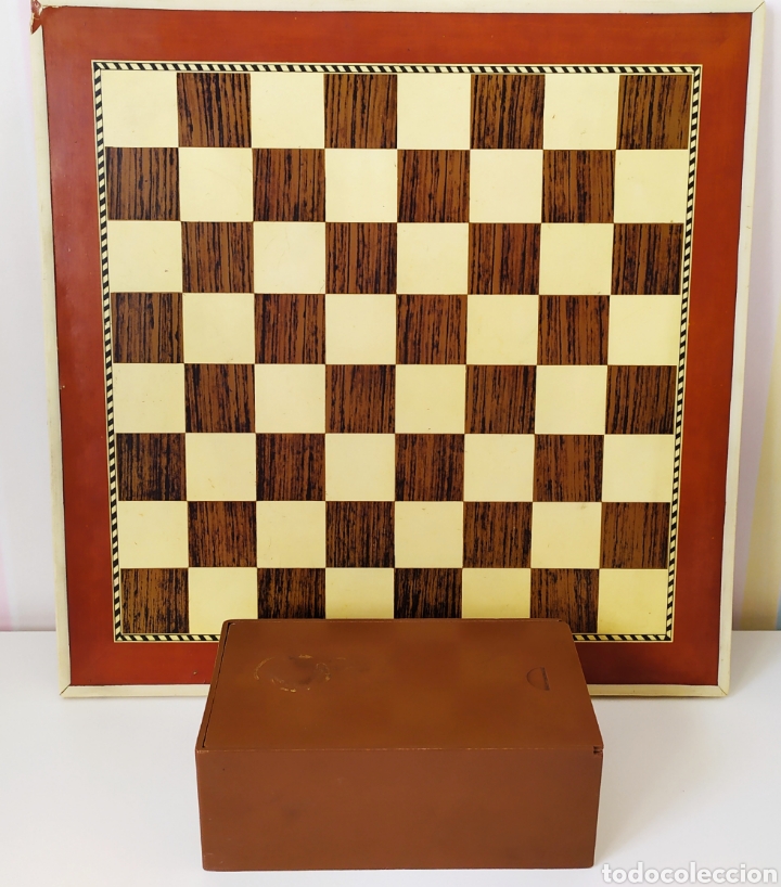 Juegos de mesa: Ajedrez antiguo con caja y piezas. - Foto 2