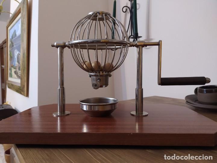 Juegos de mesa: Bombo sorteo con 10 n&uacute;meros en madera - Foto 2