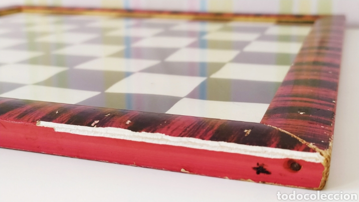 Juegos de mesa: Tablero Antiguo de Ajedrez. SIN FIGURAS. - Foto 6
