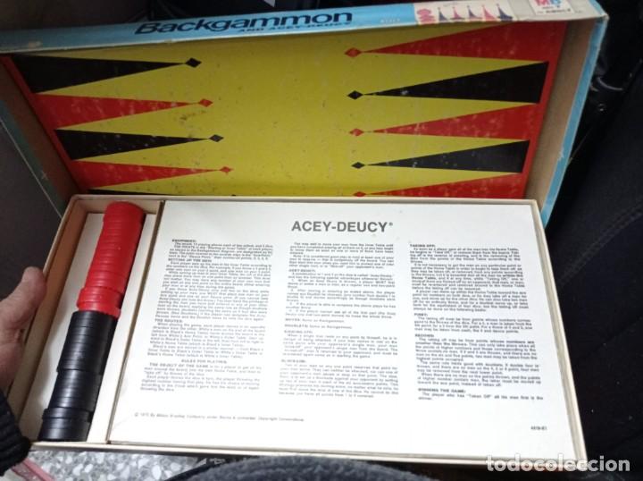 Juegos de mesa: BACKGAMMON MB 1973 USA - Foto 2