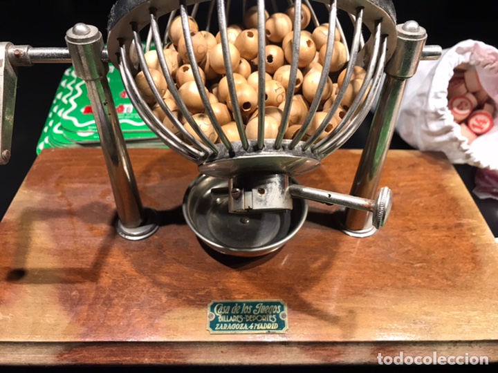 Juegos de mesa: Antiguo bingo de bombo - Foto 1