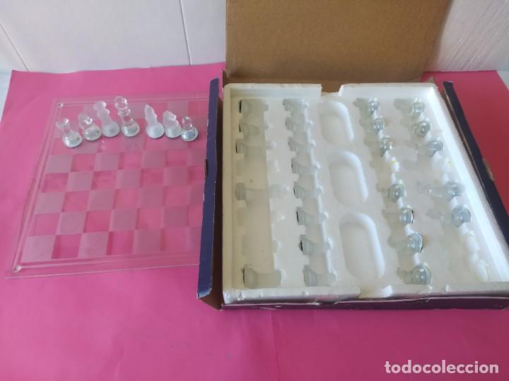 Juegos de mesa: AJEDREZ DE CRISTAL GRANDE, COMPLETO, 35X35 CMS - Foto 1