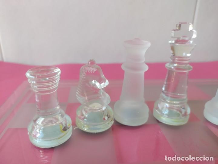 Juegos de mesa: AJEDREZ DE CRISTAL GRANDE, COMPLETO, 35X35 CMS - Foto 2