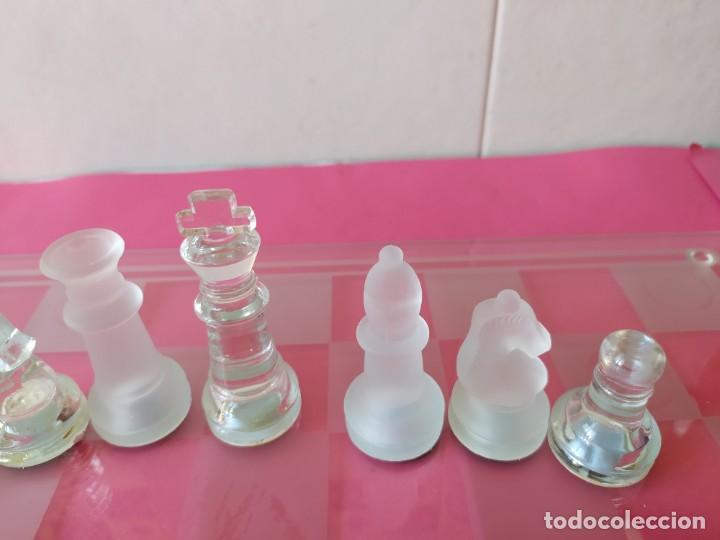 Juegos de mesa: AJEDREZ DE CRISTAL GRANDE, COMPLETO, 35X35 CMS - Foto 7