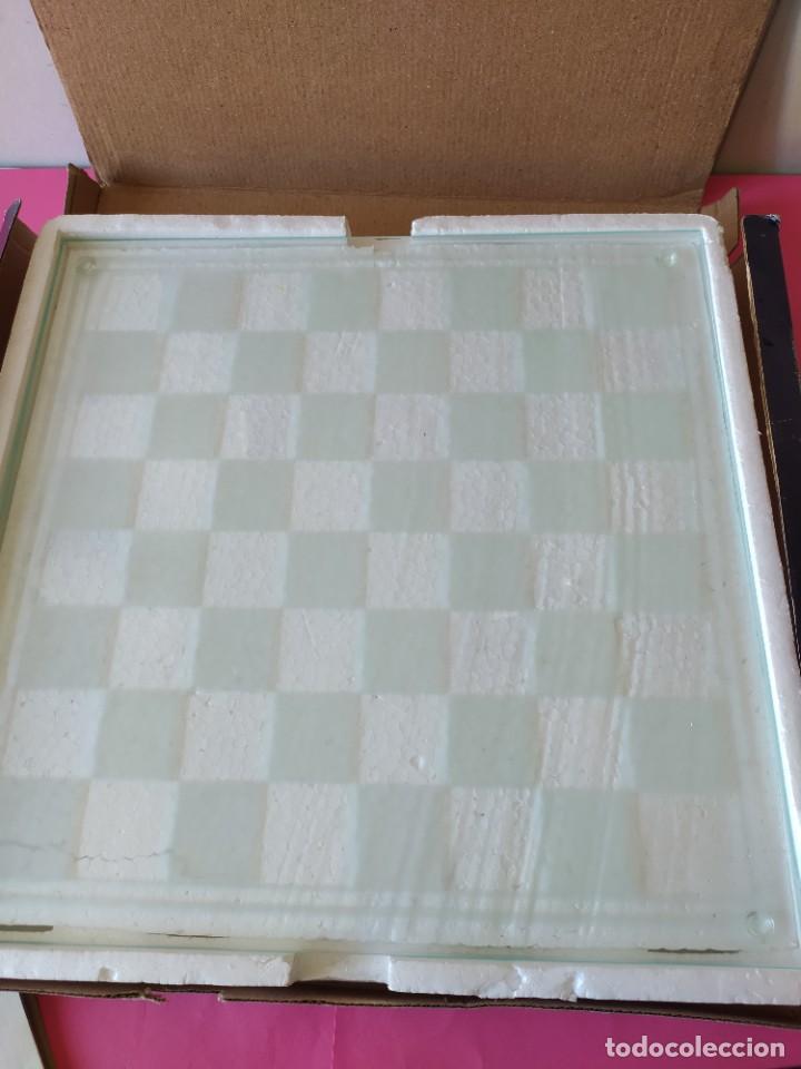 Juegos de mesa: AJEDREZ DE CRISTAL GRANDE, COMPLETO, 35X35 CMS - Foto 9