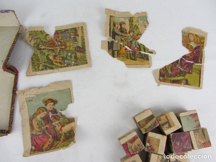 Juegos de mesa: Rompecabezas infantil en madera empapelada - Circa 1900 - Foto 5
