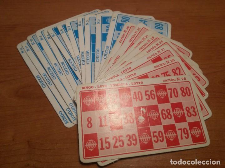 Juegos de mesa: Lote de cartones de Bingo de distintos formatos - Foto 3