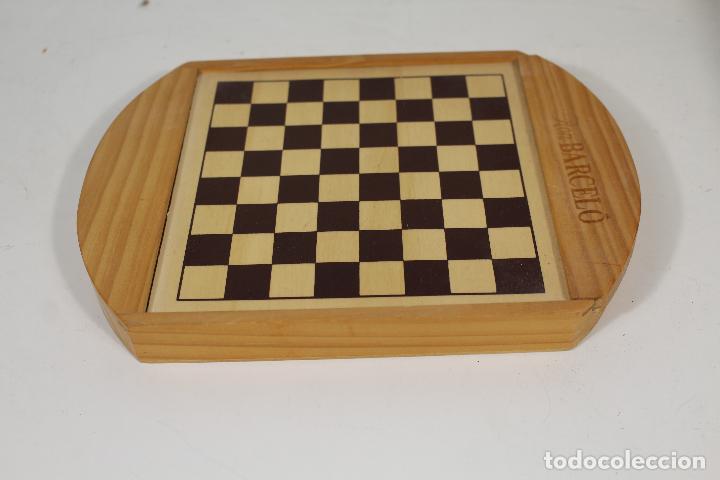 Juegos de mesa: ron barcelo - juego de ajedrez y damas de madera - Foto 4
