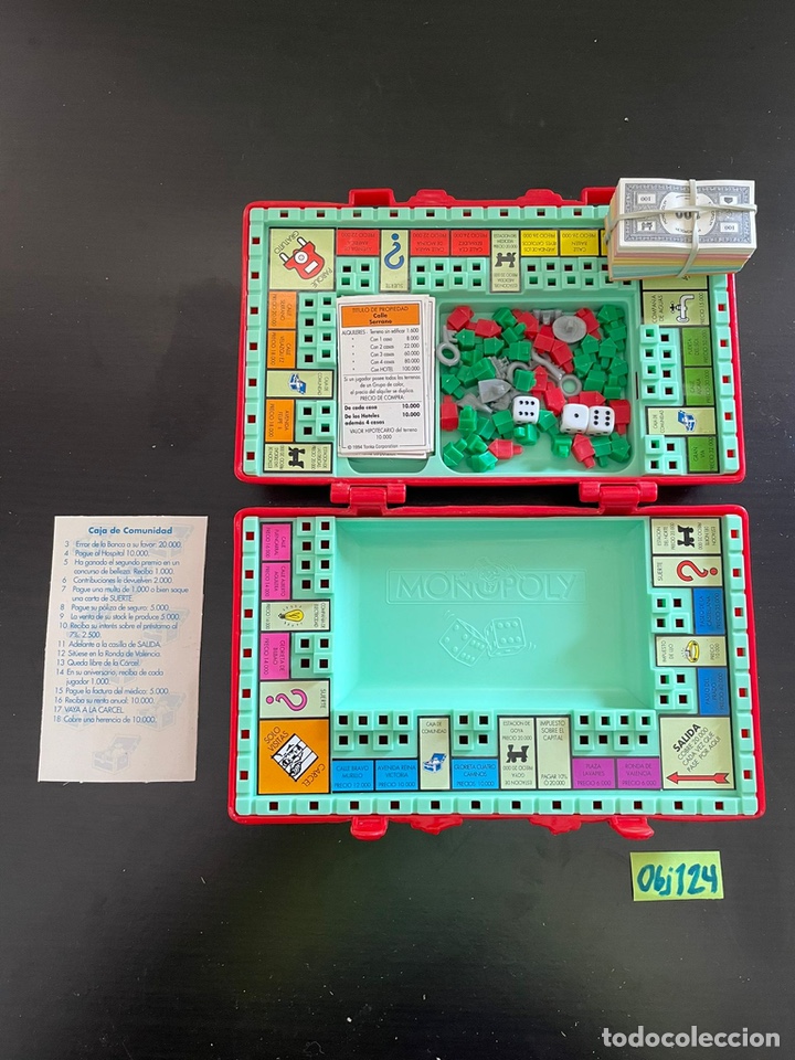 Juego de viaje Monopoly-Vintage 1994 Parker juego de mesa vacaciones clásicas coche años 90 