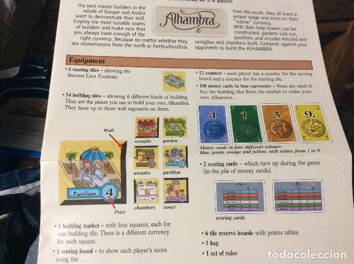 Juegos de mesa: Alhambra dirk henn juego mesa en ingles - Foto 5