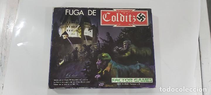 Juegos de mesa: ANTIGUO JUEGO DE FACTOR GAMES LA FUGA DE COLDIZ COMPLETO - Foto 1