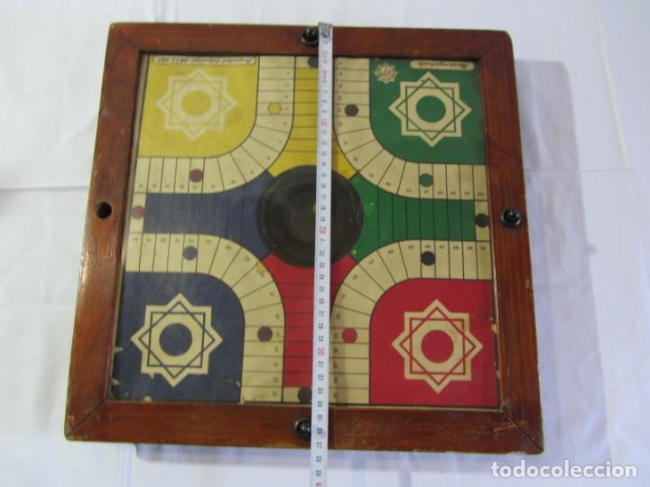 Juegos de mesa: Antiguo parchis de madera RIM - Foto 14
