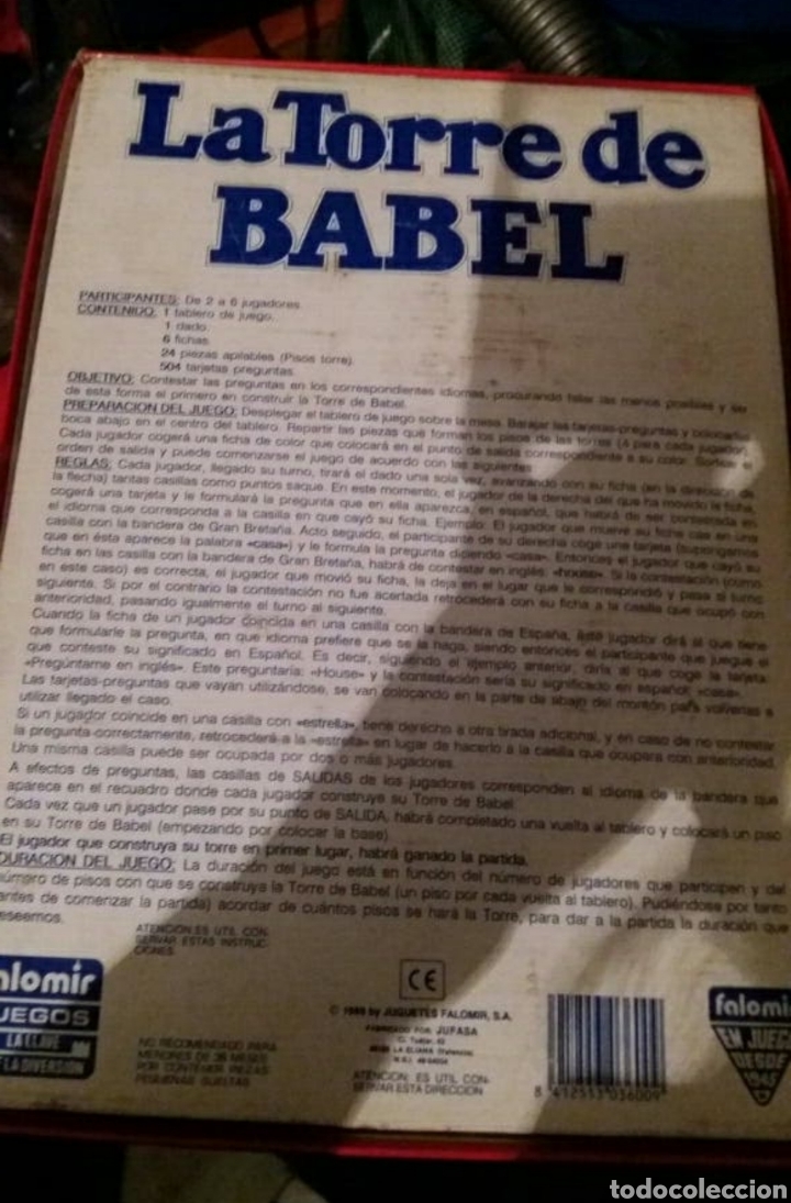 Juegos de mesa: Juego La torre de Babel, idiomas - Foto 2