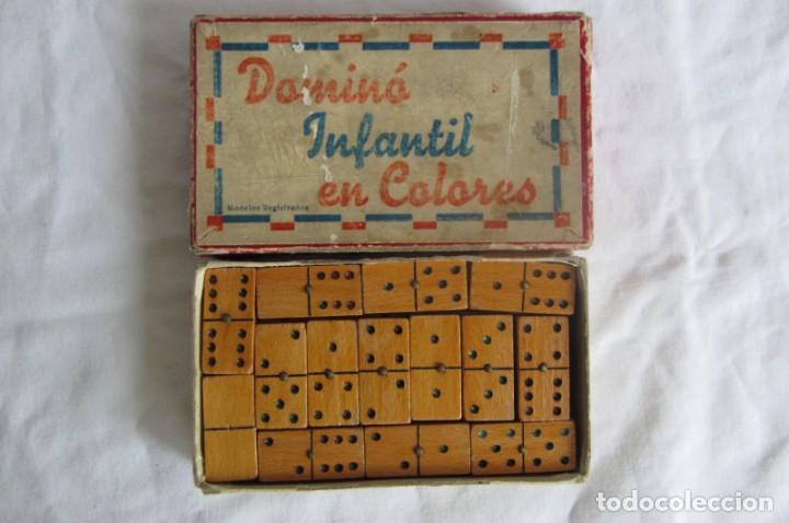 Juegos de mesa: Domin&oacute; infantil en colores, madera - Foto 2