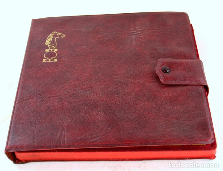 Juegos de mesa: Piezas de ajedrez de antimonio con estuche, 32 trebejos. - Foto 6