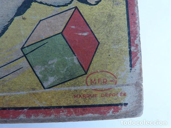 Juegos de mesa: Antiguo juego puzzle de cubos de madera - Foto 3