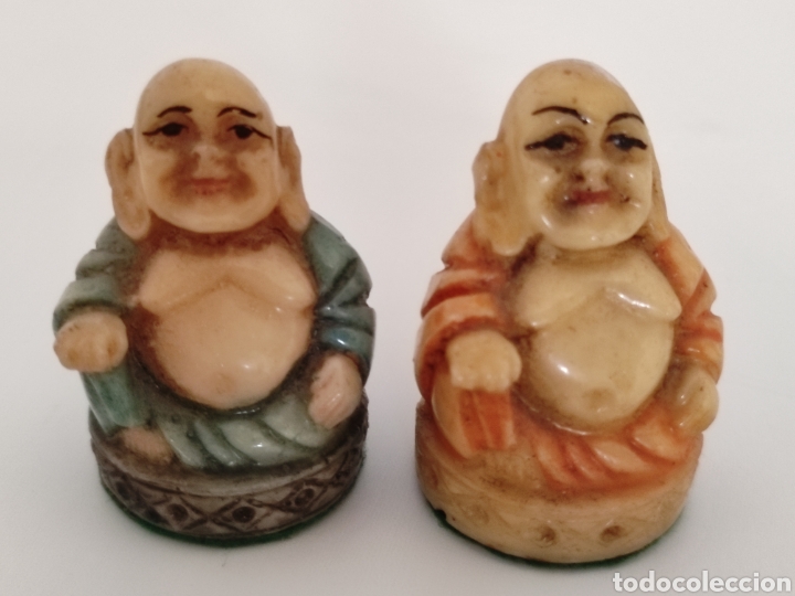 Juegos de mesa: Conjunto de figuras orientales de ajedrez vintage - Foto 8