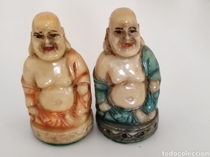 Juegos de mesa: Conjunto de figuras orientales de ajedrez vintage - Foto 11