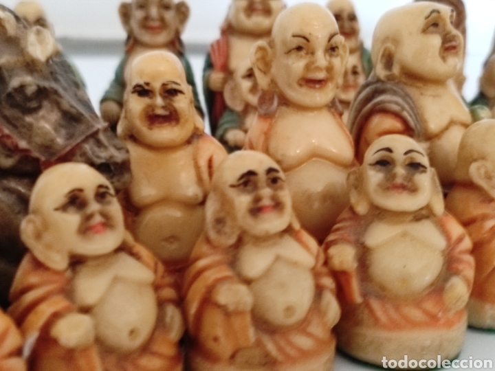 Juegos de mesa: Conjunto de figuras orientales de ajedrez vintage - Foto 2