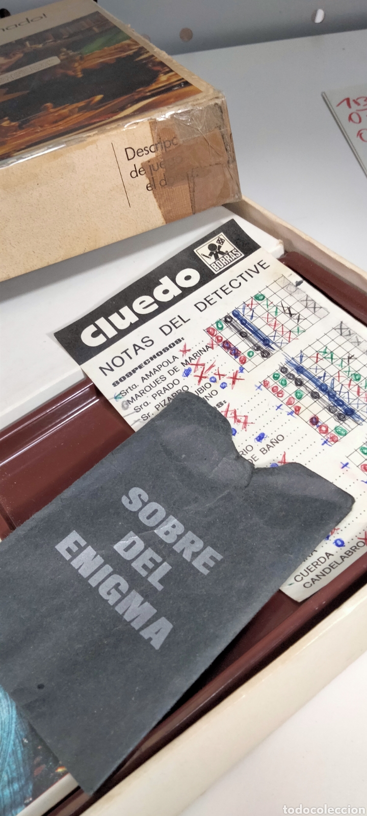 Juegos de mesa: Juego cluedo de borras,(versi&oacute;n 1974) - Foto 7