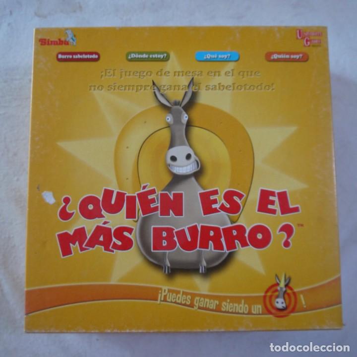 Juegos de mesa: &iquest;QUI&Eacute;N ES EL M&Aacute;S BURRO? - SIMBA - 2009 - Foto 1