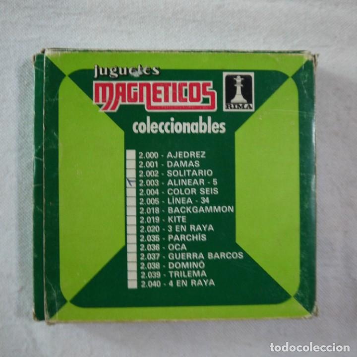 Juegos de mesa: JUGUETES MAGN&Eacute;TICOS. ALINEAR 5 REF. 2003 - RIMA - Foto 3