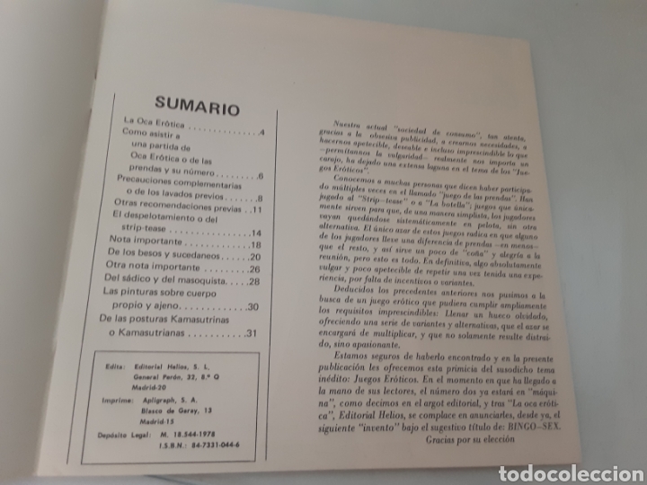 Juegos de mesa: Juego La oca erotica a&ntilde;o 1978 - Foto 3
