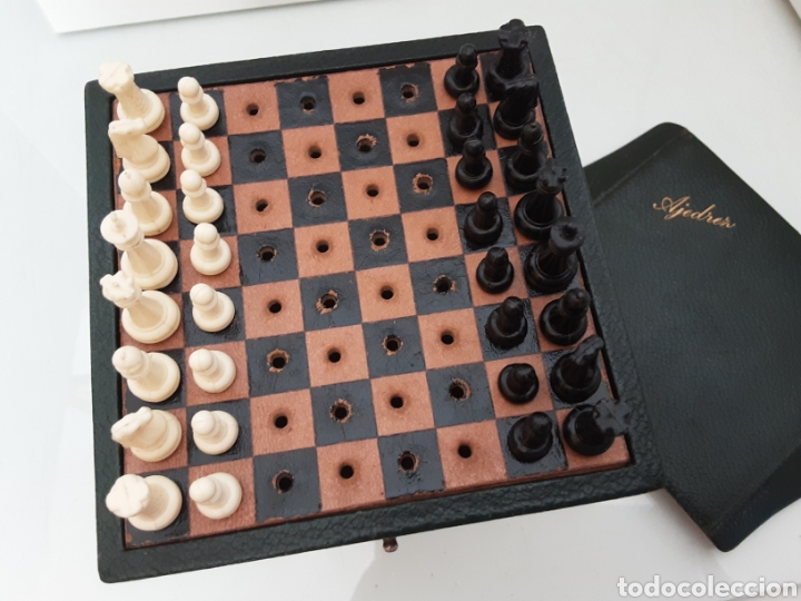 Juegos de mesa: Antiguo ajedrez peque&ntilde;o - Foto 2