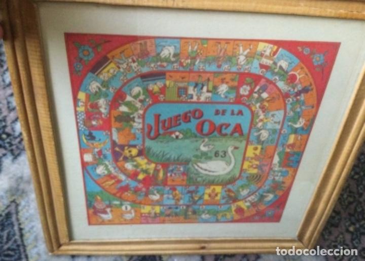 Juegos de mesa: ANTIGUO TABLERO PARCHIS Y OCA, CON CRISTAL - Foto 12