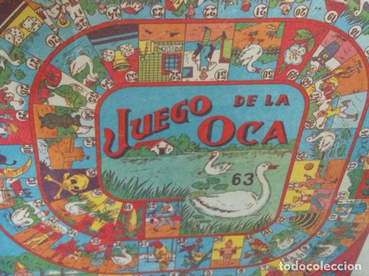 Juegos de mesa: ANTIGUO TABLERO PARCHIS Y OCA, CON CRISTAL - Foto 14