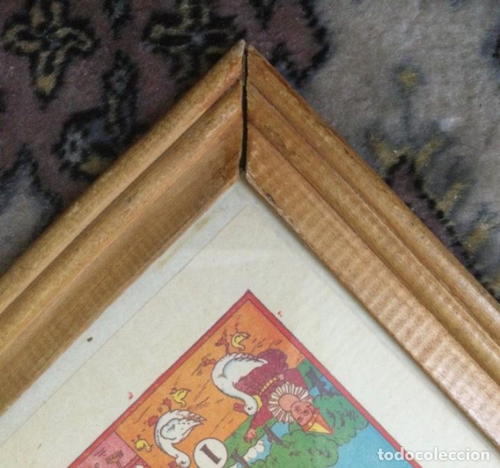 Juegos de mesa: ANTIGUO TABLERO PARCHIS Y OCA, CON CRISTAL - Foto 15