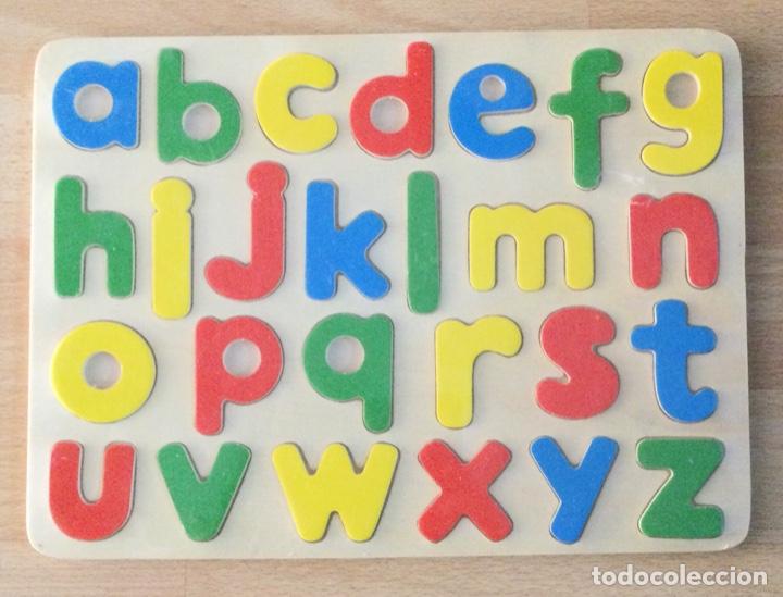 Juegos de mesa: Abecedario en madera con letras troqueladas. NUEVO - Foto 1