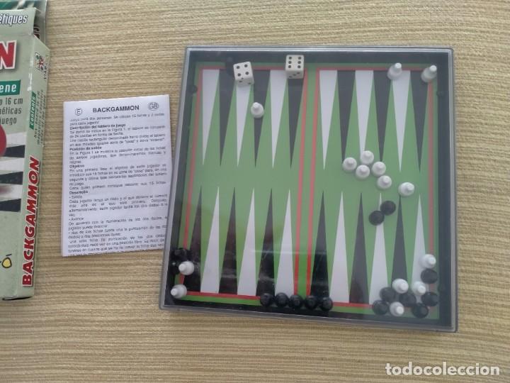 Juegos de mesa: Juego magn&eacute;tico de bolsillo Backgammon - Foto 2