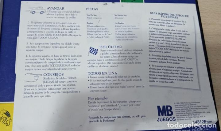 Juegos de mesa: Juego Pictionary Incompleto A&ntilde;o 1996 - Foto 8