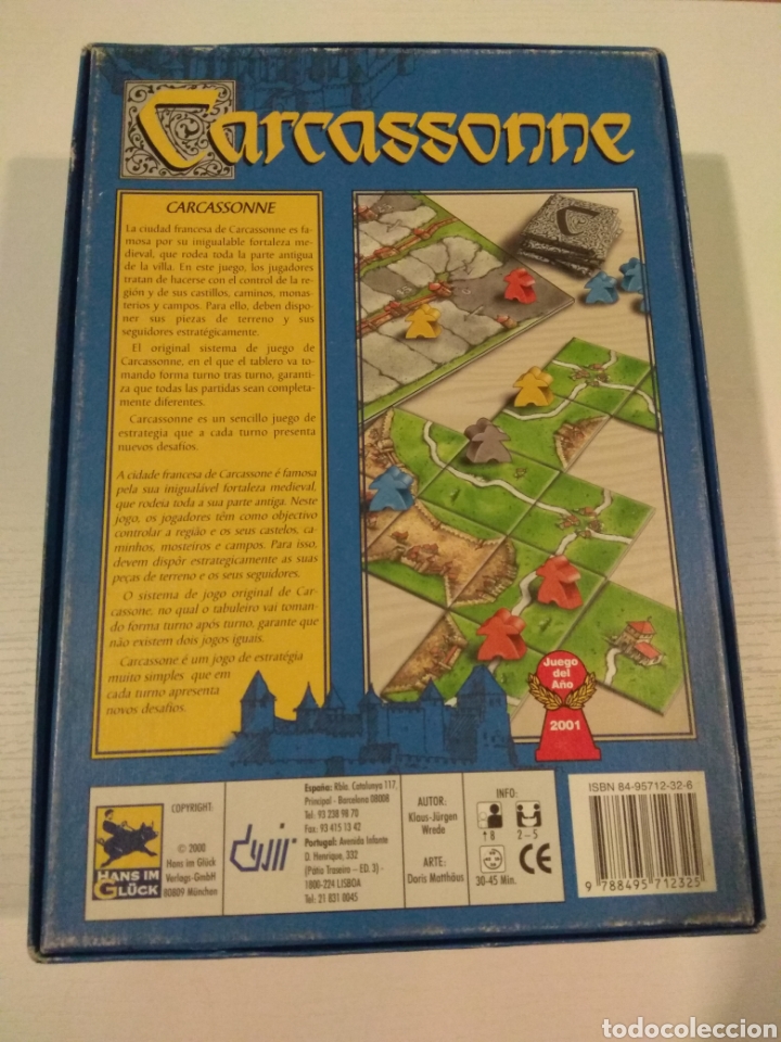 Juegos de mesa: Carcassonne. Juego del a&ntilde;o 2001. Devir. - Foto 2