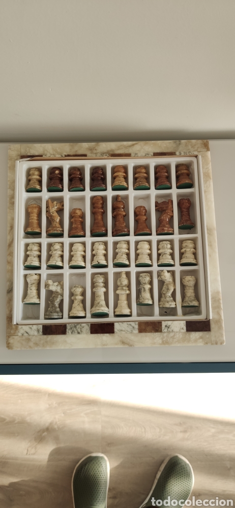 Juegos de mesa: Ajedrez de alabastro - Foto 3