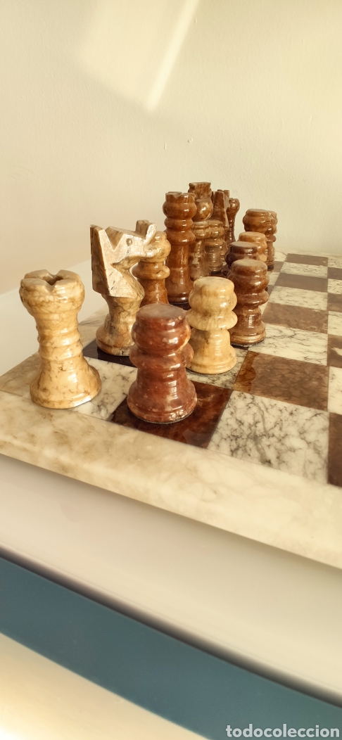 Juegos de mesa: Ajedrez de alabastro - Foto 4