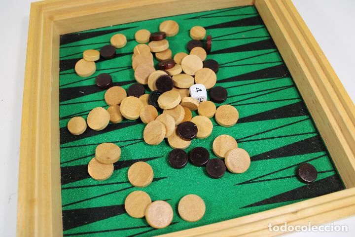 Juegos de mesa: ajedrez y fichas de damas en madera - Foto 9