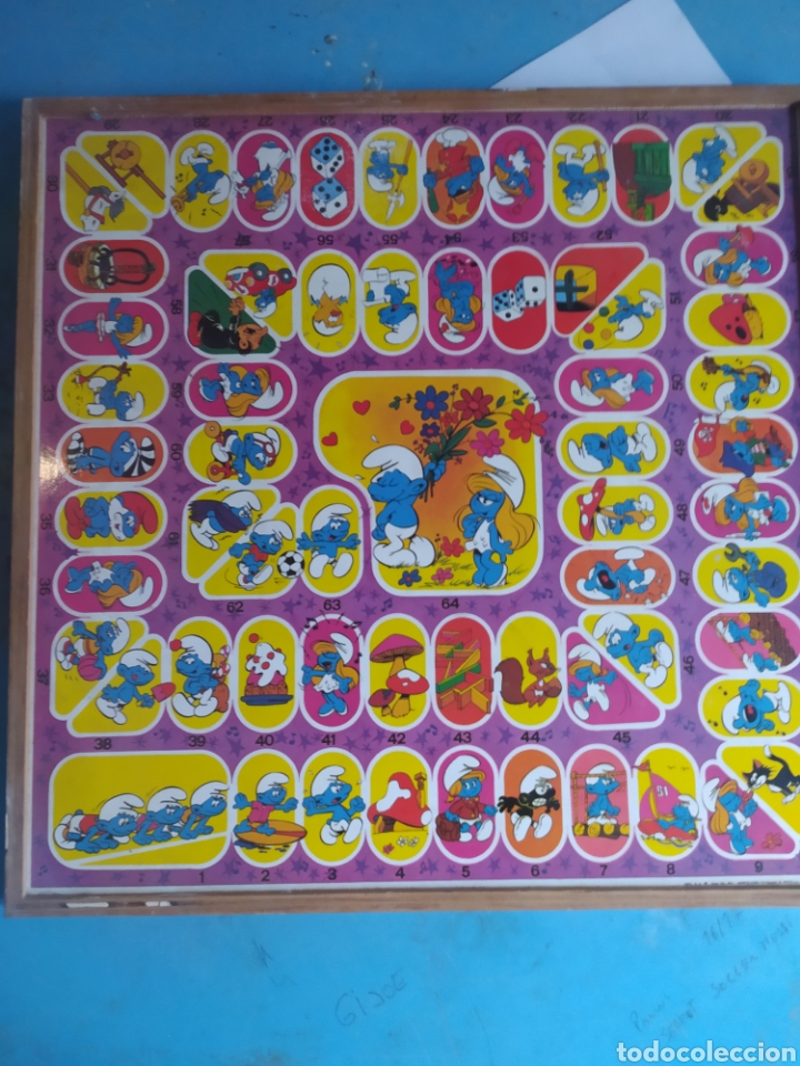 Juegos de mesa: Pitufos, parch&iacute;s y oca Peyo a&ntilde;o 1983 - Foto 4